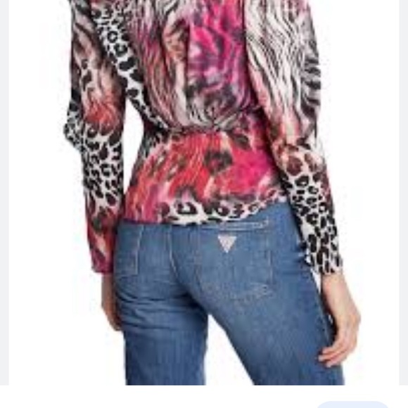 Multicoloured Animal Print Blouse - Size M - Picture 5 of 12